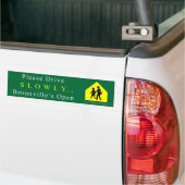 Bronxville "langzaam" Bumpersticker (Op Truck)
