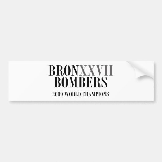 bronxxvIIbombers_ROMAN Bumpersticker (Voorkant)