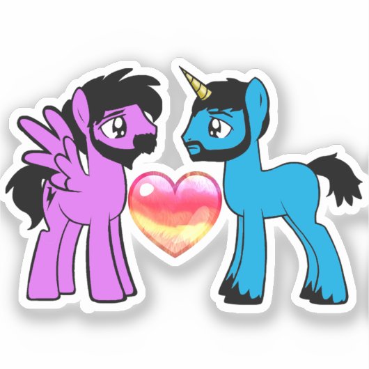 Brony love sticker (Voorkant)