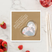 Bronze 8 de verjaardag van de hartfoto's in luiers servetten (Insitu)