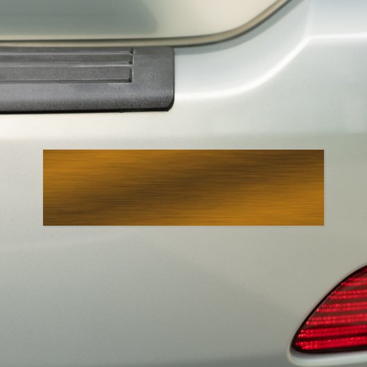 Bronze-achtergrond geborsteld bumpersticker (Op auto)