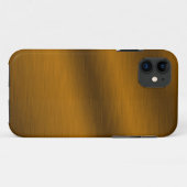 Bronze-achtergrond geborsteld Case-Mate iPhone case (Achterkant (horizontaal))