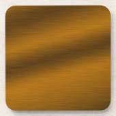 Bronze-achtergrond geborsteld drankjes onderzetter (Voorkant)