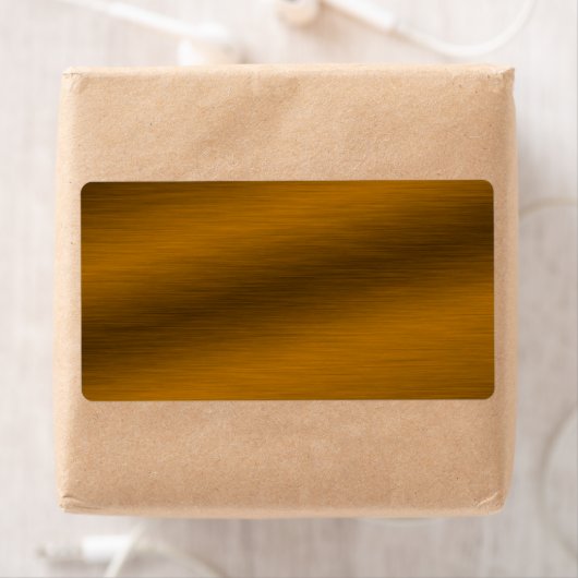 Bronze-achtergrond geborsteld etiket (Insitu)