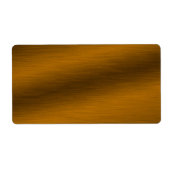 Bronze-achtergrond geborsteld etiket (Voorkant)