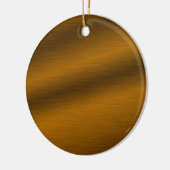 Bronze-achtergrond geborsteld keramisch ornament (Links)