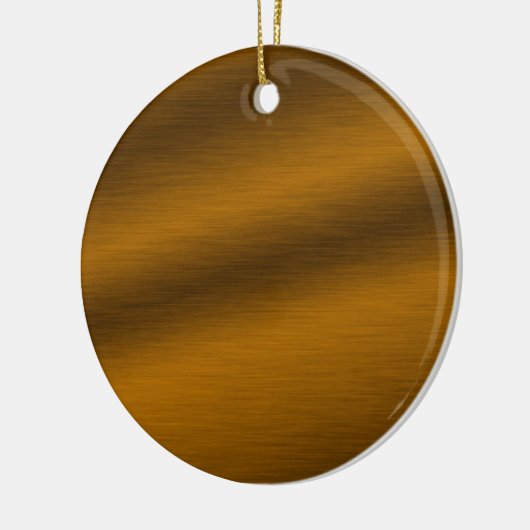 Bronze-achtergrond geborsteld keramisch ornament (Links)