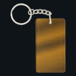 Bronze-achtergrond geborsteld sleutelhanger<br><div class="desc">Eenvoudige, elegante gekleurde metalen achtergrond. Dit digitale kunstwerk shows een realistisch beeld van diep brons. Gebruik het zoals is of als uitgangspunt voor uw eigen douaneverwezenlijking.</div>
