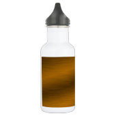 Bronze-achtergrond geborsteld waterfles  (Links)