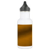 Bronze-achtergrond geborsteld waterfles  (Rechts)