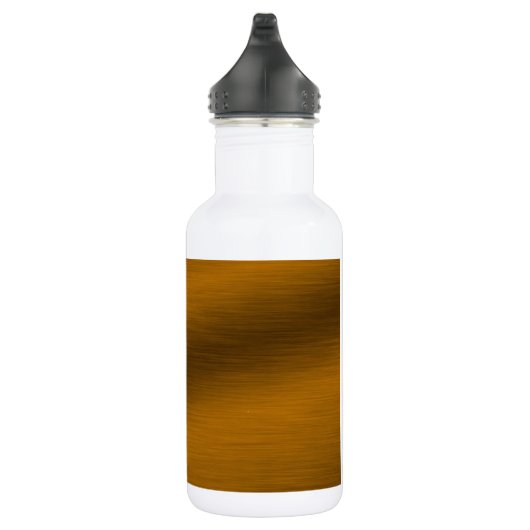 Bronze-achtergrond geborsteld waterfles (Rechts)