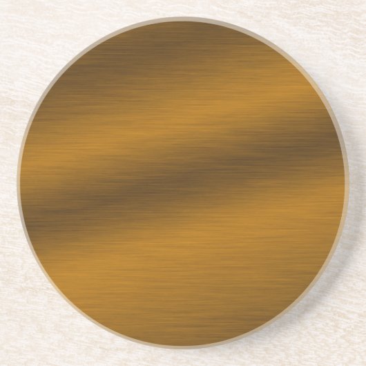 Bronze-achtergrond geborsteld zandsteen onderzetter (Voorkant)