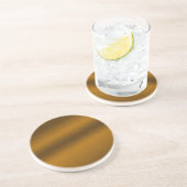 Bronze-achtergrond geborsteld zandsteen onderzetter (Zijkant)