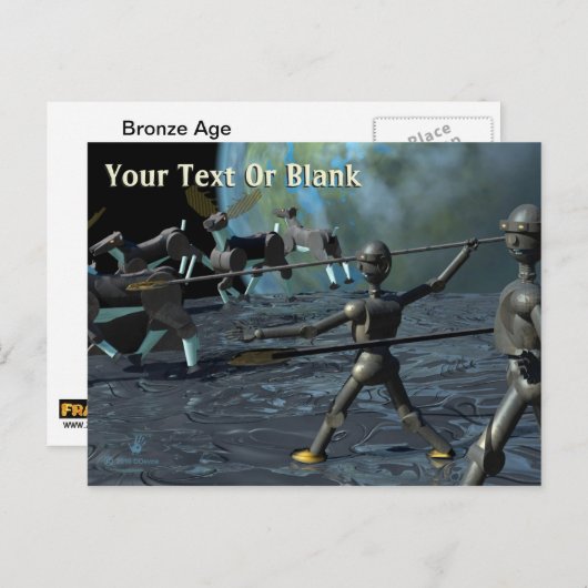 Bronze Age Robots Briefkaart (Voorkant / Achterkant)