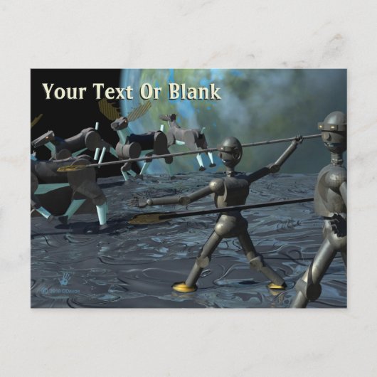 Bronze Age Robots Briefkaart (Voorkant)