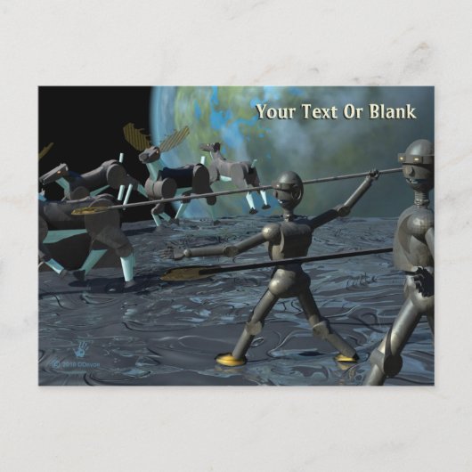 Bronze Age Robots Briefkaart (Voorkant)