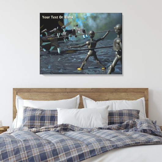 Bronze Age Robots Canvas Afdruk (Insitu (Slaapkamer))