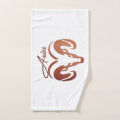 Bronze Aries de ringdierentuin Bad Handdoek (Handdoek)