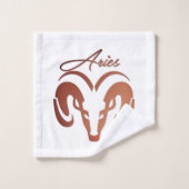 Bronze Aries de ringdierentuin Bad Handdoek (Wasdoekje)