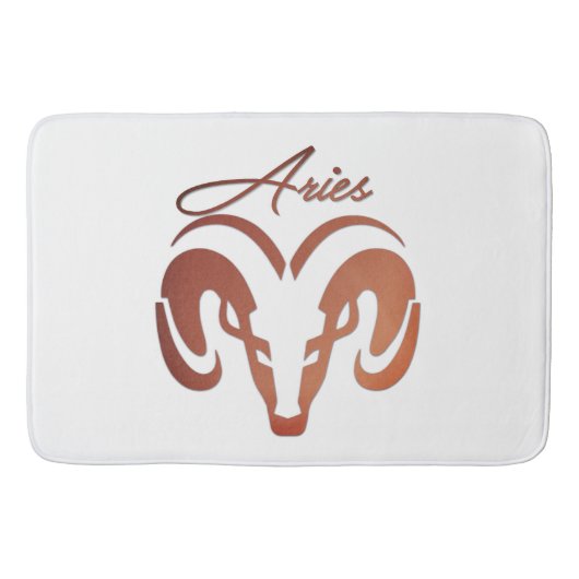 Bronze Aries de ringdierentuin Badmat (Voorkant)