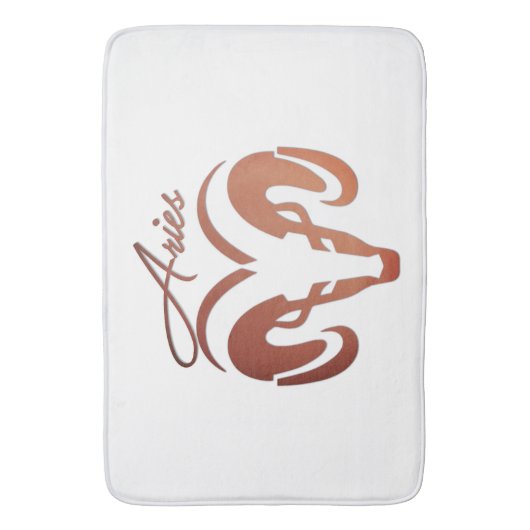 Bronze Aries de ringdierentuin Badmat (Voorkant Verticaal)