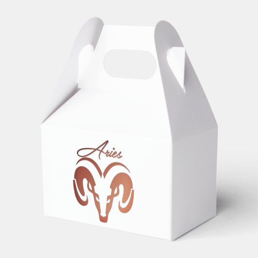 Bronze Aries de ringdierentuin Bedankdoosjes (Achterkant)