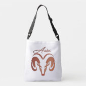 Bronze Aries de ringdierentuin Crossbody Tas (Achterkant)