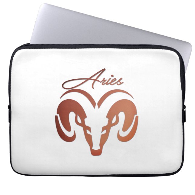 Bronze Aries de ringdierentuin Laptop Sleeve (Voorkant)