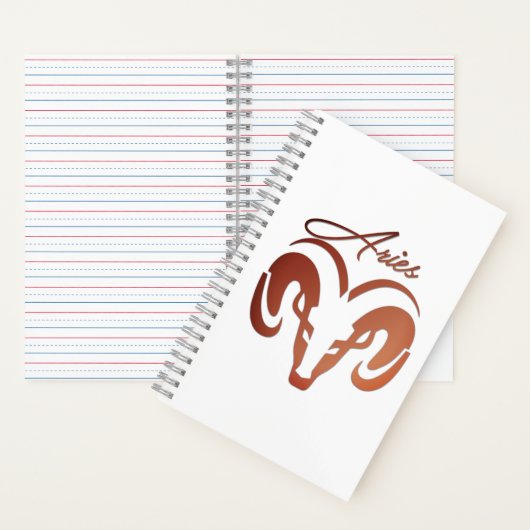 Bronze Aries de ringdierentuin Notitieboek (Binnen)