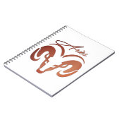 Bronze Aries de ringdierentuin Notitieboek (Linkerzijde)