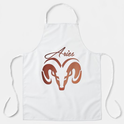 Bronze Aries de ringdierentuin Schort (Voorkant)