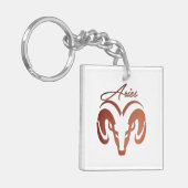 Bronze Aries de ringdierentuin Sleutelhanger (Voorkant Links)