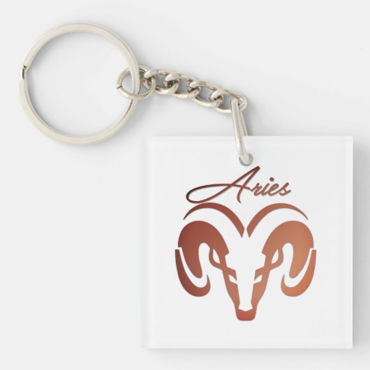 Bronze Aries de ringdierentuin Sleutelhanger (Voorkant)