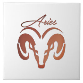 Bronze Aries de ringdierentuin Tegeltje