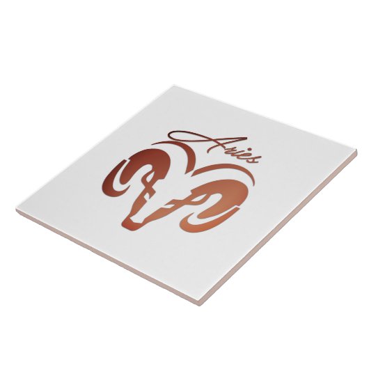 Bronze Aries de ringdierentuin Tegeltje (Zijkant)