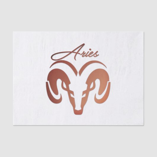 Bronze Aries de ringdierentuin Tissuepapier (Voorkant)