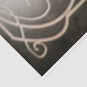 Bronze Art Deco Elegant Lady Ostrich Portret Art Tissuepapier (Detail)