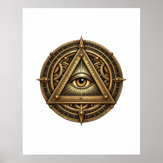 Bronze Astrolabe Eye Poster (Voorkant)