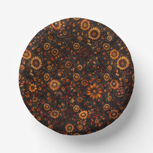 Bronze Autumn Vines Paper Bord (Voorkant)