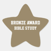 BRONZE Award Bijbelstudie Sticker (Voorkant)
