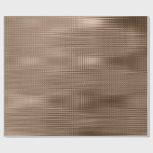 Bronze Beige Metallic Grill Stripes Skinny Lux Cadeaupapier (Vlak)
