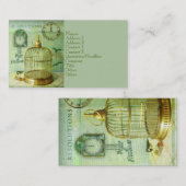 Bronze Birdcage Visitekaartje (Voorkant / Achterkant)