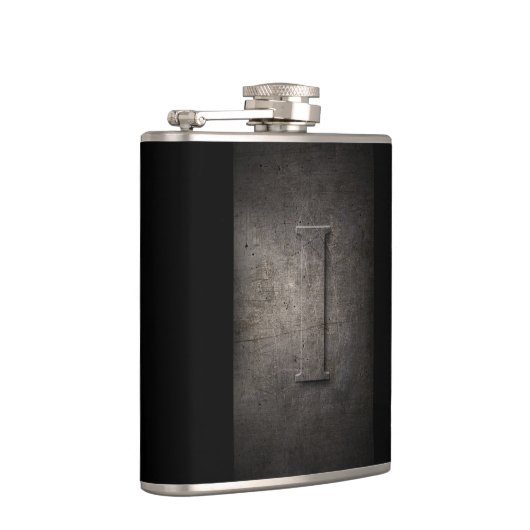 Bronze Black Metal I Monogram Flask Heupfles (Rechts)