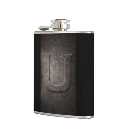 Bronze Black Metal U Monogram Fles Heupfles (Links)