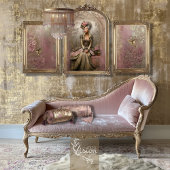 Bronze Blush Victorian Woman Portrait Art Tissuepapier