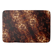 Bronze Brown Floral Embossing Art Badmat (Voorkant)