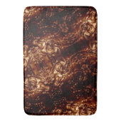 Bronze Brown Floral Embossing Art Badmat (Voorkant Verticaal)