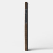 Bronze Brown Metallic Monogram Hoesje-Mate iPhone  Case-Mate iPhone Case (Achterkant / Links)