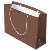 Bronze Bruin Effen Kleur Groot Cadeauzakje (Achterkant Gekanteld)