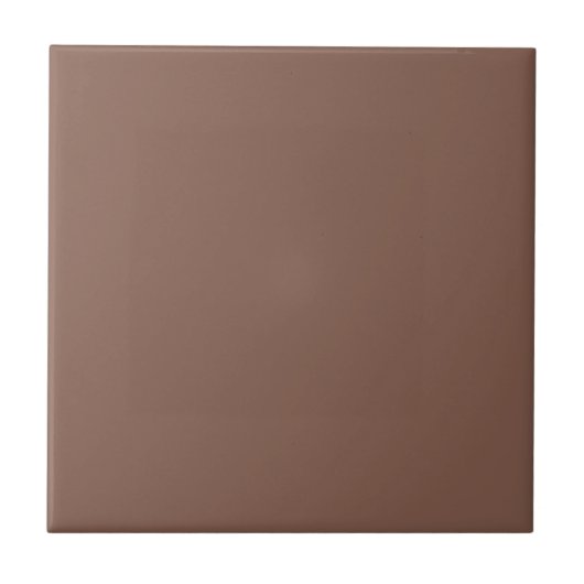 Bronze Bruin Effen Kleur Tegeltje (Voorkant)